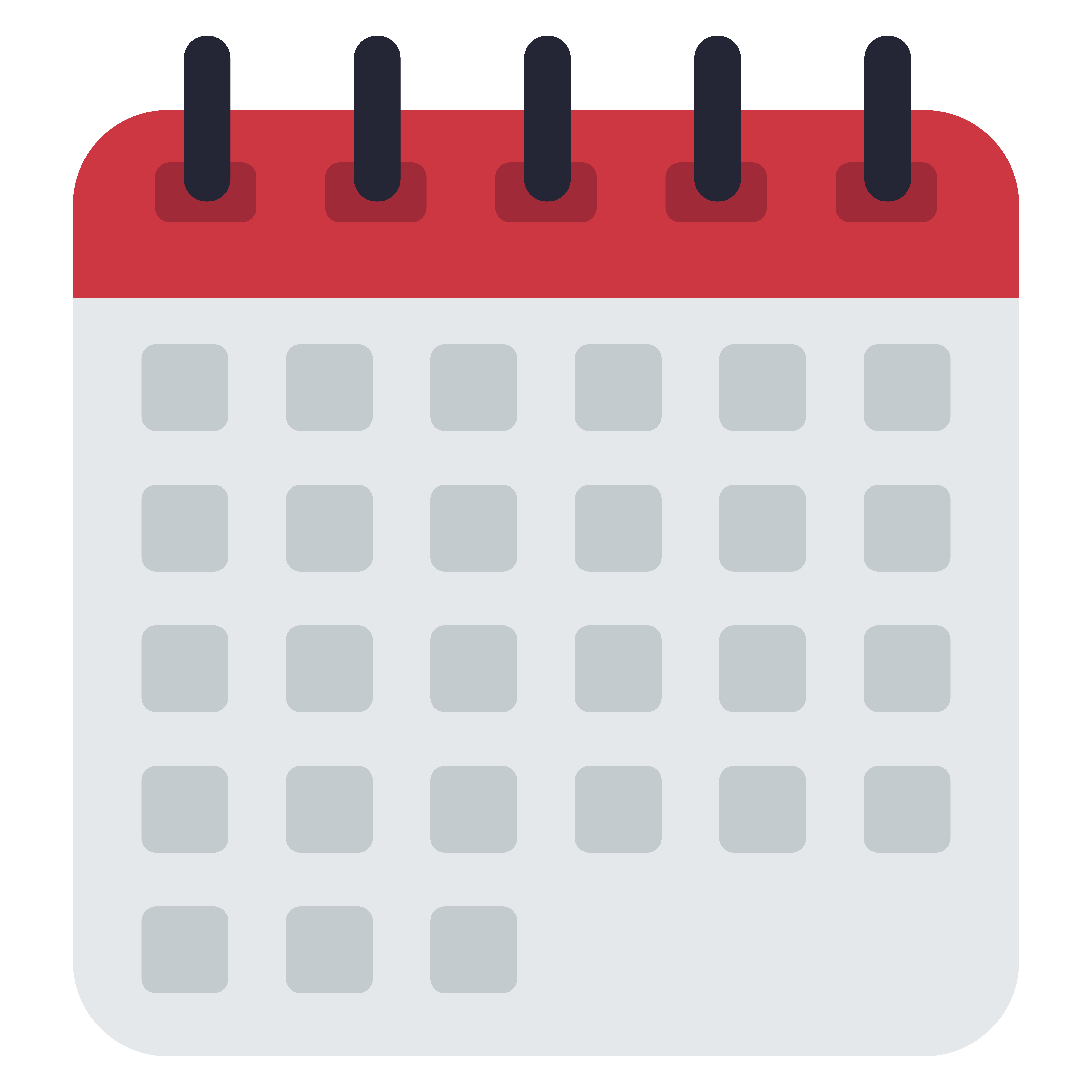 schedule calendar flat style